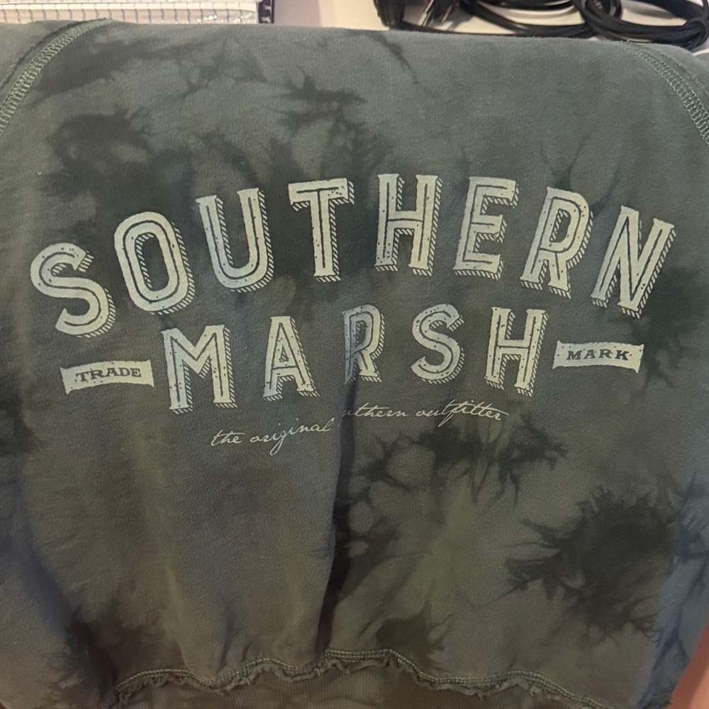 Southern Marsh Green Tie-Dye Sweatshirt